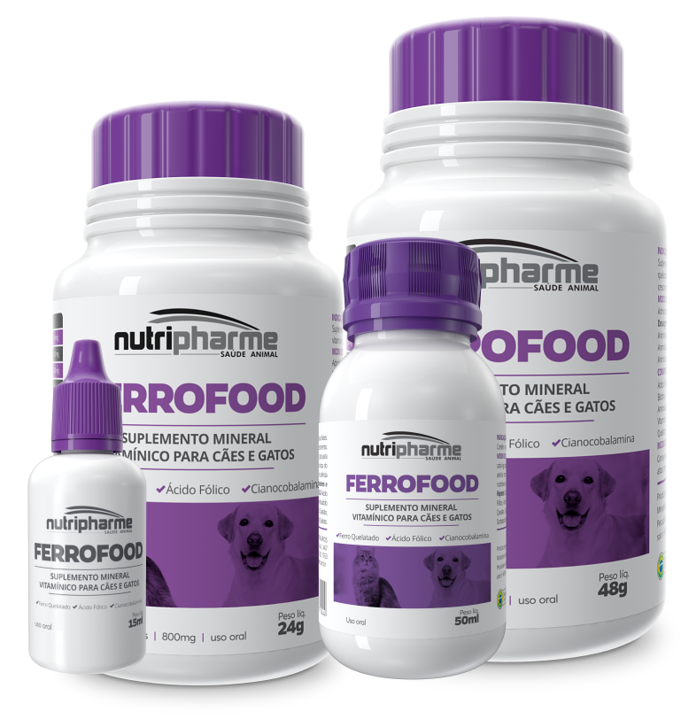 FERROFOOD SUPLEMENTO MINERAL VITAMÍNICO PARA CÃES E GATOS