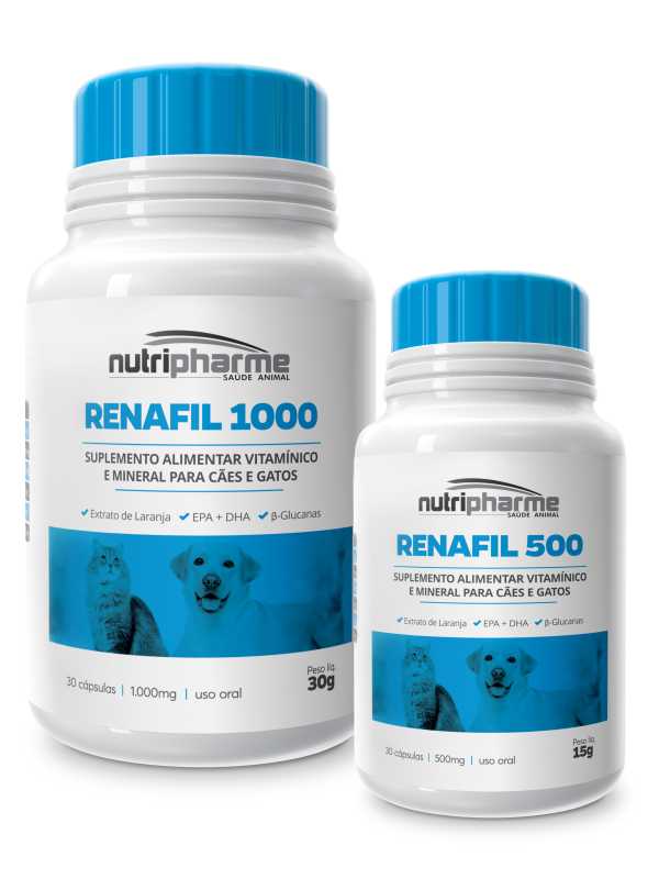 SUPLEMENTO RENAFIL SUPLEMENTO ALIMENTAR VITAMÍNICO E MINERAL  PARA CÃES E GATOS