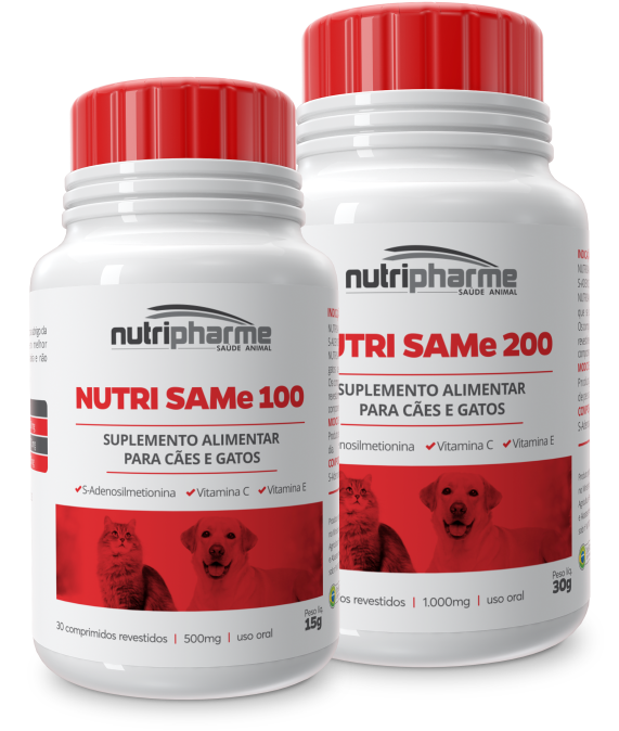 NUTRI SAMe 100 / 200 SUPLEMENTO ALIMENTAR PARA CÃES E GATOS